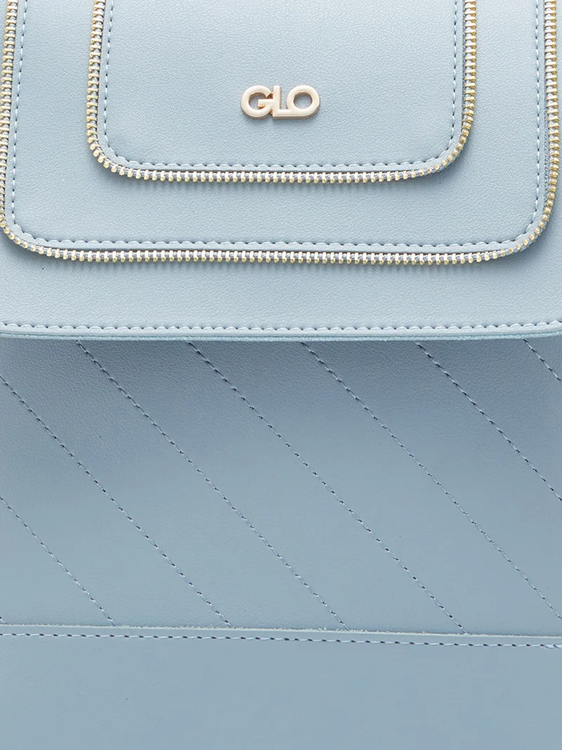 globus  Globus Women Blue Solid Backpack  | Best Price UAE